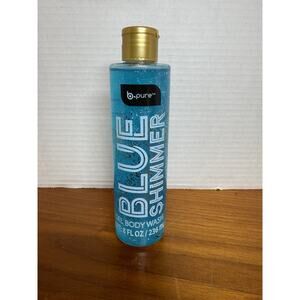 B.pure Blue Shimmer Gel Body Wash 8oz New Viral